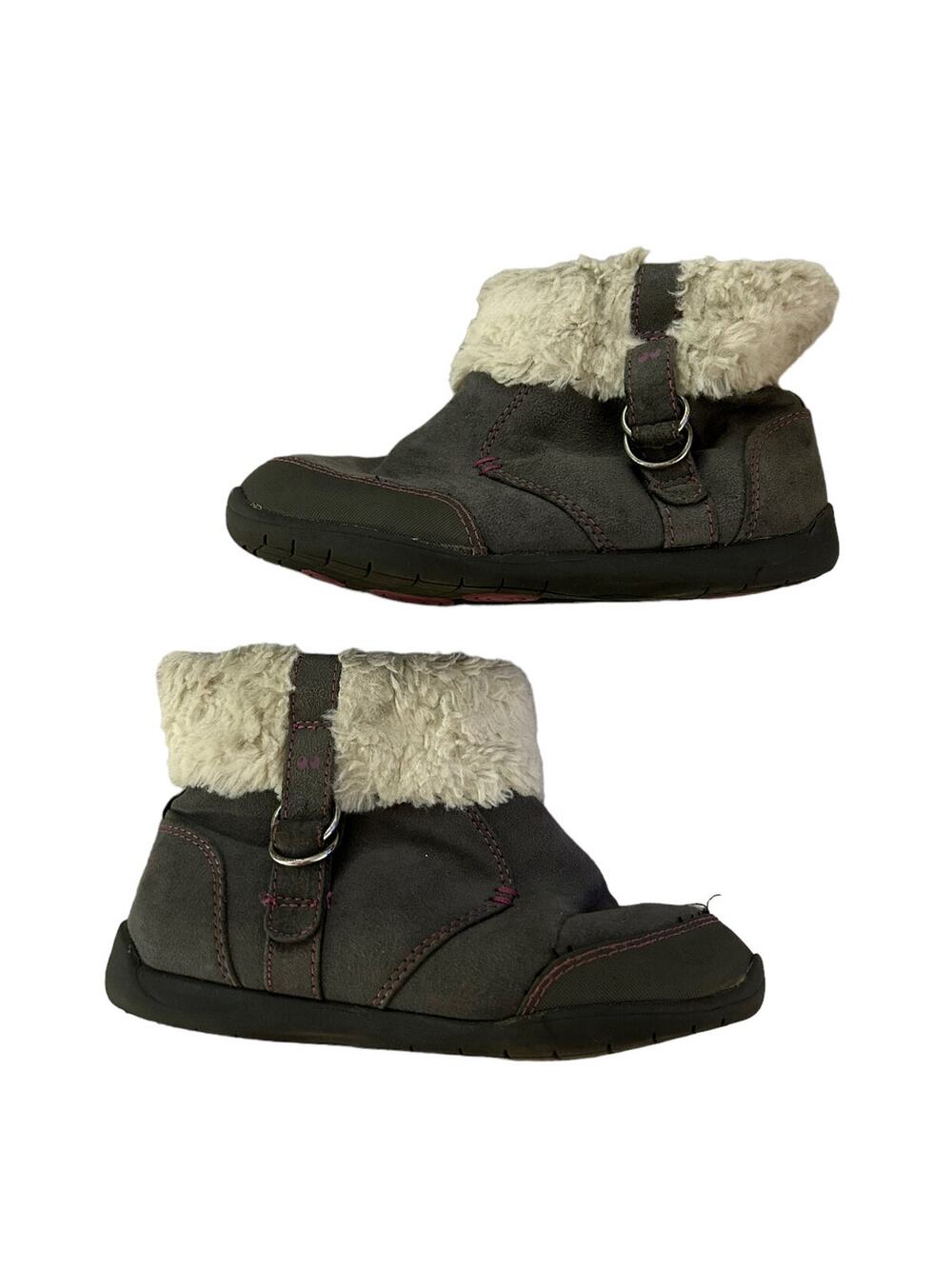 Surprize Grey Fury Ankle Boots size 12